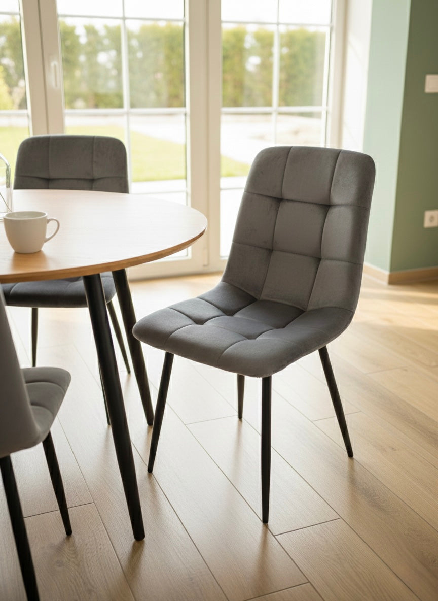 Chaises Premium Noir lot de 4